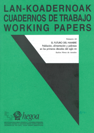 Portada El futuro del hambre : Población, alimentación y pobreza en las primeras décadas del siglo XXI