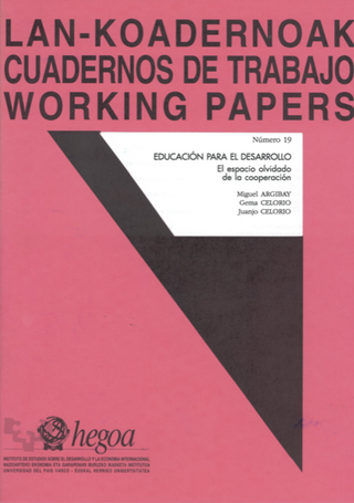 Portada Educación para el desarrollo : El espacio olvidado de la cooperación