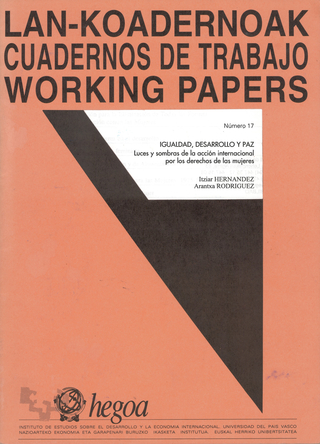 Portada Igualdad, desarrollo y paz : Luces y sombras de la acción internacional por los derechos de las mujeres