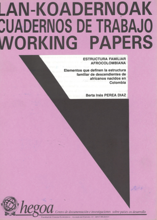 Portada Estructura familiar afrocolombiana : Elementos que definen la estructura de africanos nacidos en Colombia