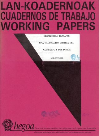 Portada Desarrollo humano : Una valoración crítica del concepto y del índice