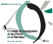 Portada Trabajo de comunicacion de las ongd en el pais vasco . Investigacion