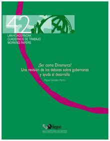 ¿Ser como Dinamarca? : Una revisión de los debates sobre gobernanza y ayuda al desarrollo