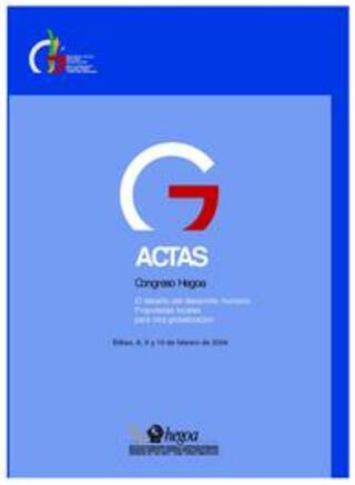 Portada Actas congreso hegoa : El desafio del desarrollo humano . Propuestas locales para otra globalización = Aktak biltzarra hegoa : Giza garapenaren erronka . Beste globalizazio baterako tokiko proposamenak