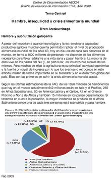 Hambre, inseguridad y crisis alimentaria mundial