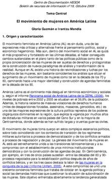 El movimiento de mujeres en América Latina