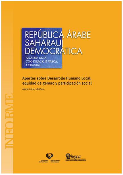 República Árabe Saharaui Democrática: Aportes sobre Desarrollo Humano Local, Equidad de Género y Participación Social