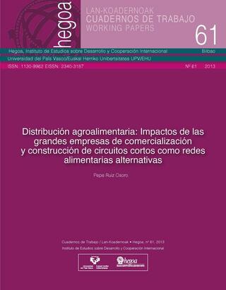 Portada Distribución agroalimentaria: Impactos de las grandes empresas de comercialización y construcción de circuitos cortos como redes alimentarias alternativas