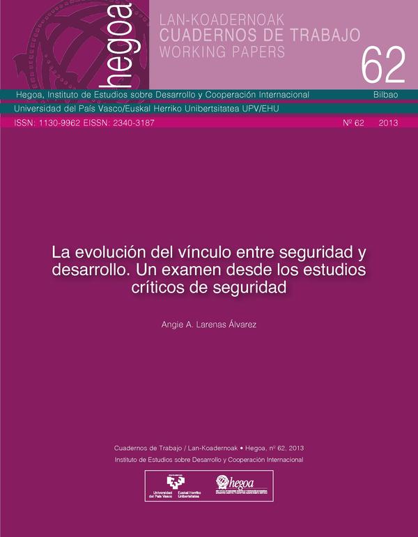 La evolución del vinculo entre seguridad y desarrollo. Un examen desde los estudios críticos de seguridad