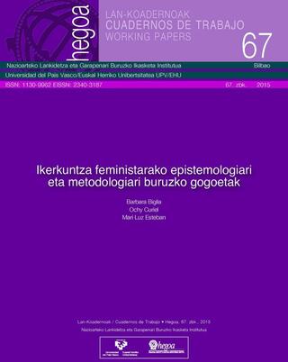 Portada Ikerkuntza feministarako epistemologiari eta metodologiari buruzko gogoetak