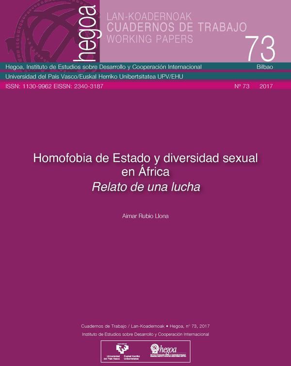 Homofobia de Estado y diversidad sexual en África: Relato de una lucha