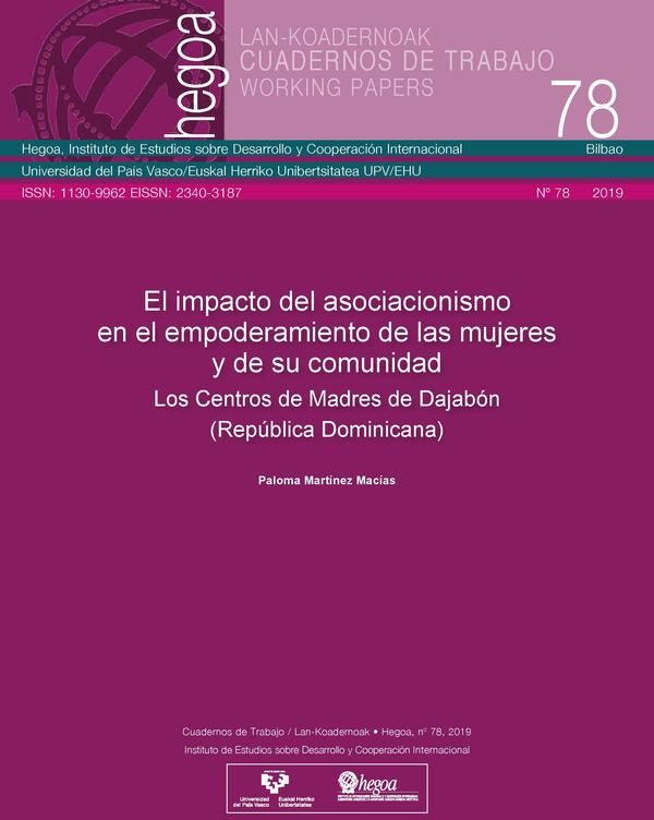 El impacto del asociacionismo en el empoderamiento de las mujeres y de su comunidad: Los centros de madres de Dajabón (República Dominicana)