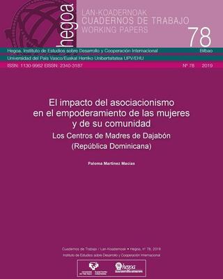 Portada El impacto del asociacionismo en el empoderamiento de las mujeres y de su comunidad: Los centros de madres de Dajabón (República Dominicana)