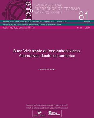 Portada Buen vivir frente al (neo)extractivismo: Alternativas desde los territorios