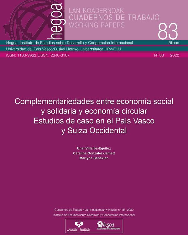 Complementariedades entre economía social y solidaria y economía circular: Estudios de caso en el País Vasco y Suiza Occidental.