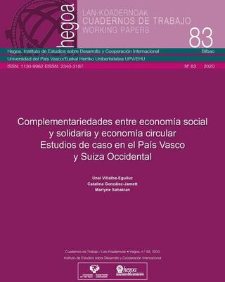 Portada Complementariedades entre economía social y solidaria y economía circular: Estudios de caso en el País Vasco y Suiza Occidental.