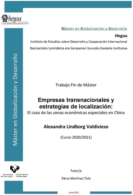 Empresas transnacionales y estrategias de localización: El caso de las zonas económicas especiales en China