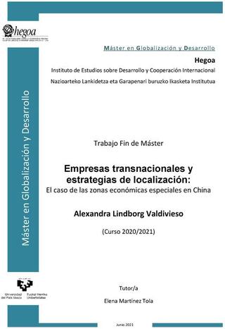 Portada Empresas transnacionales y estrategias de localización: El caso de las zonas económicas especiales en China