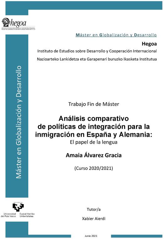 Análisis comparativo de políticas de integración para la inmigración en España y Alemania: el papel de la lengua