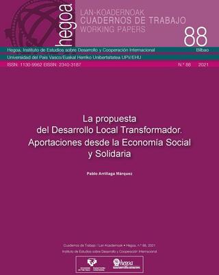 Portada La propuesta del Desarrollo Local Transformador. Aportaciones desde la Economía Social y Solidaria