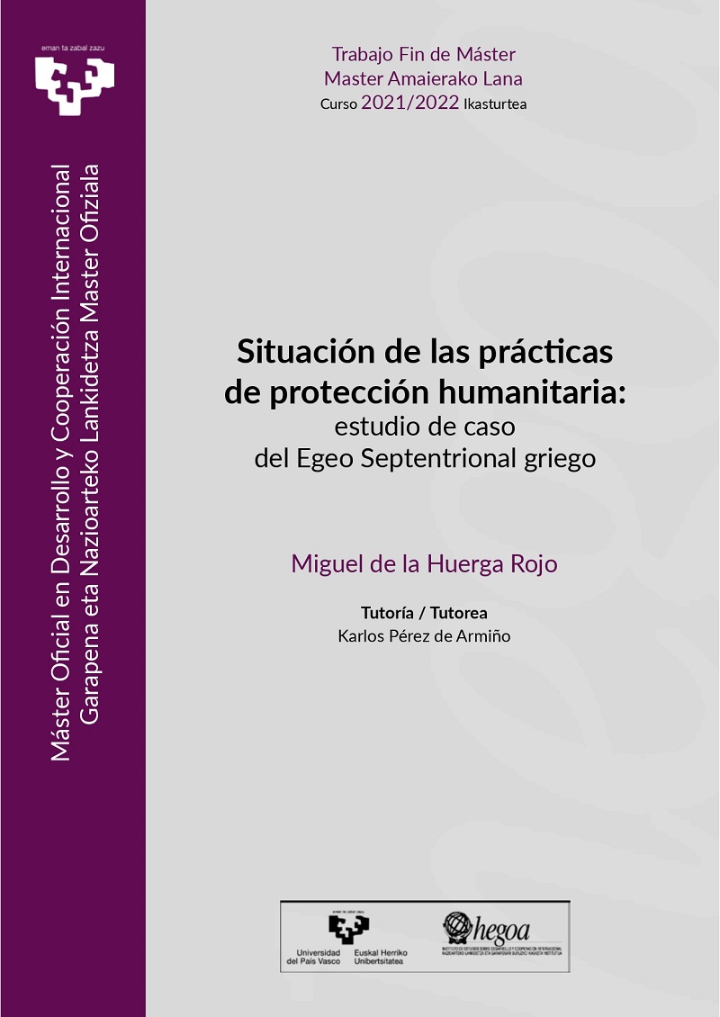 Situación de las prácticas de protección humanitaria: estudio de caso del Egeo Septentrional griego