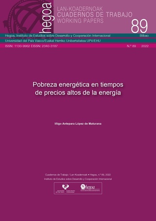 Portada Pobreza energética en tiempos de precios altos de la energía