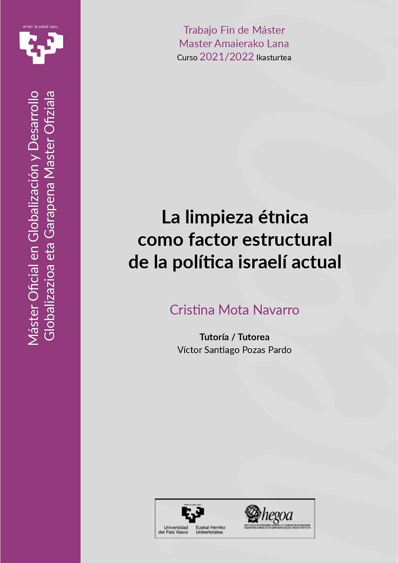 La limpieza étnica como factor estructural de la política israelí actual