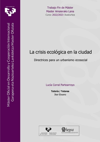 Portada La crisis ecológica en la ciudad. Directrices para un urbanismo ecosocial