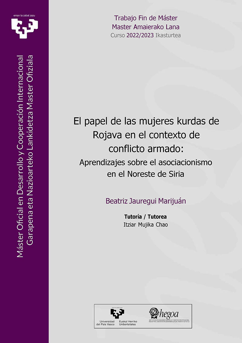 El papel de las mujeres kurdas de Rojava en el contexto de conflicto armado: Aprendizajes sobre el asociacionismo en el Noreste de Siria 