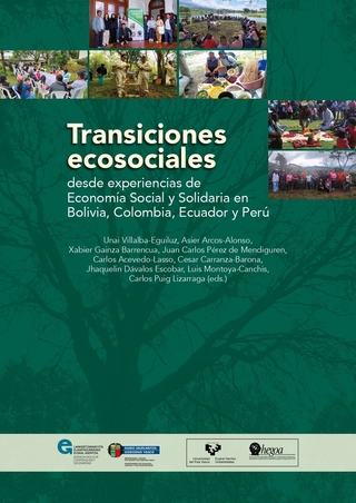 Portada Transiciones ecosociales desde experiencias de Economía Social y Solidaria en Bolivia, Colombia, Ecuador y Perú