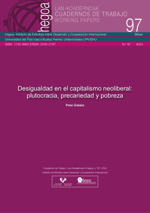 Desigualdad en el capitalismo neoliberal: plutocracia, precariedad y pobreza