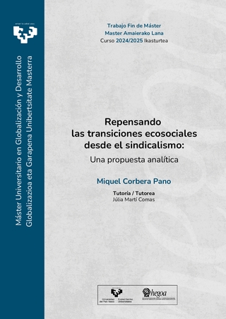 Portada Repensando las transiciones ecosociales desde el sindicalismo: una propuesta analítica