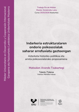 Portada Consecuencias psicosociales de la violencia estructural en la juventud refugiada saharaui: análisis histórico-político y propuesta de atención psicosocial