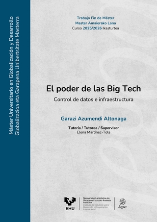Portada El poder de las Big Tech: control de datos e infraestructura